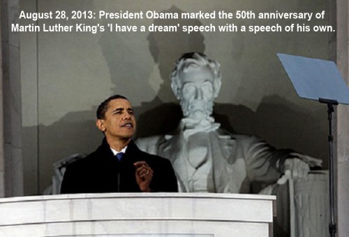 2013_08 28 Obama at LincMeml for MLK anniv