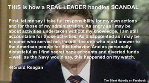 How a real leader handles scandal