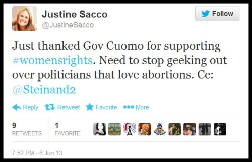 2013_06 06 Justine Sacco abortion tweet