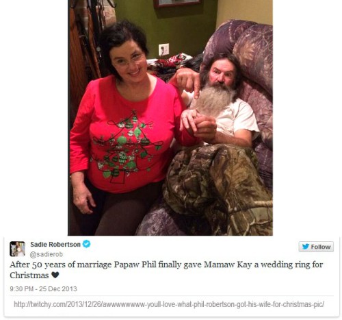 2013_12 25 Phil got Miss Kay a wedding ring