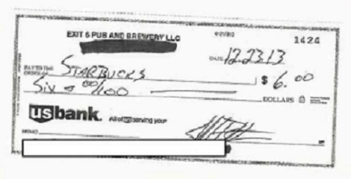 Exit 6 check to Starbucks