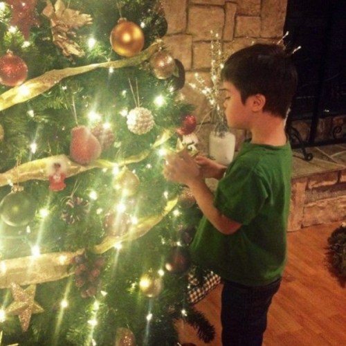 2013 Trig Palin decorating Cmas tree