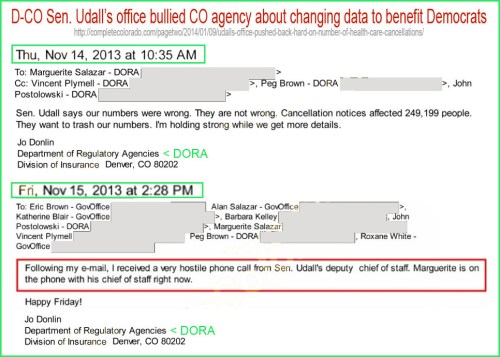 2013_11 Emails re Udall bullying