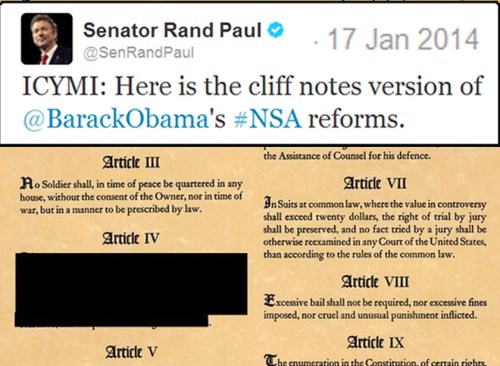 2014_01 17 Rand Paul's tweet