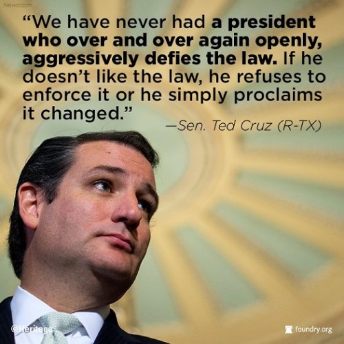 2014_01 24 Cruz - Obama defies the law