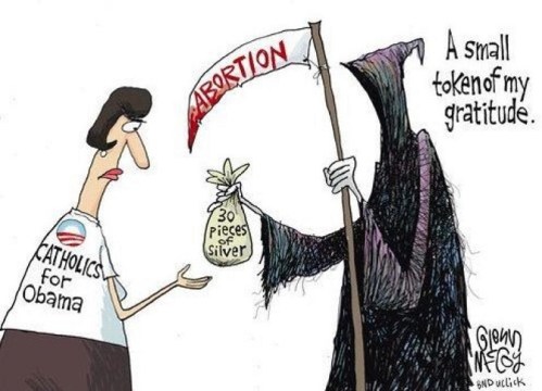 30 pieces of silver for Catholics for Obama