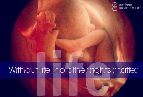 ABORTION Without life no other rights matter