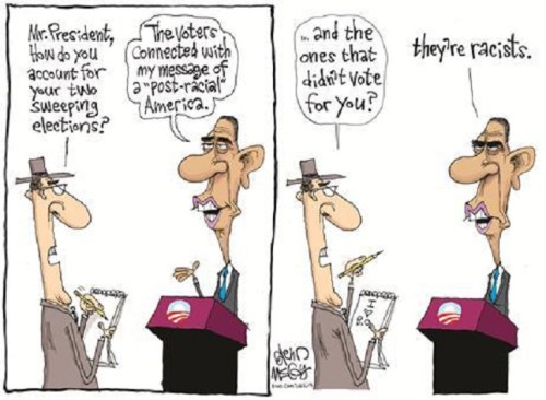 BHO and Race in one cartoon