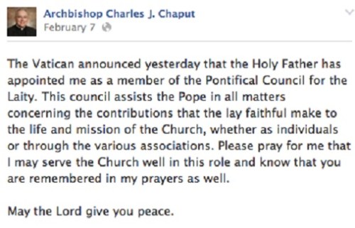 2014_02 07 Chaput announcement