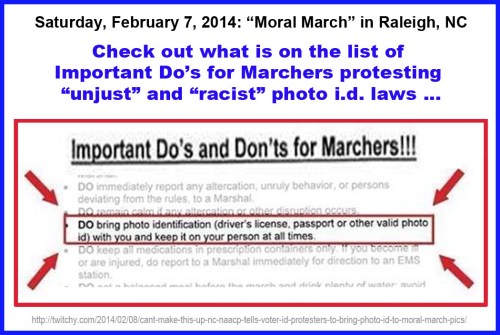 2014_02 07 Photo ID required at march against Voter ID