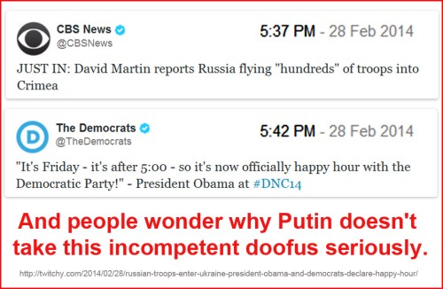 2014_02 28 Happy Hour for the incompetent doofus