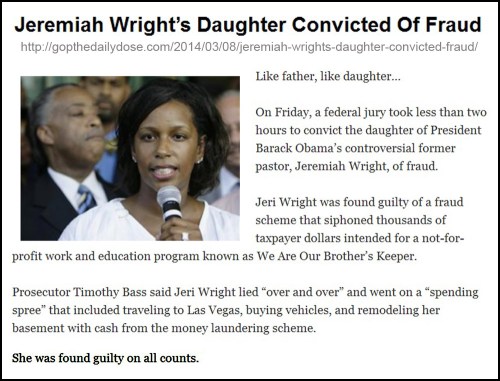2014_03 08 Daughter of Jeremiah Wright convicted