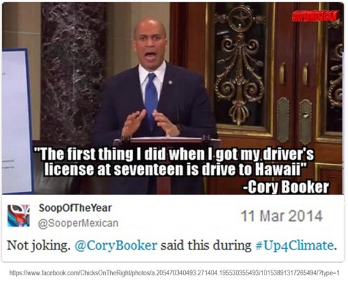 2014_03 11 Cory Booker says he drove to Hawaii