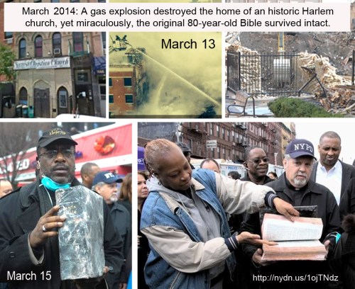 2014_03 Original Bible survives fire