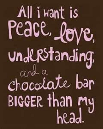 CHOCOLATE All I want