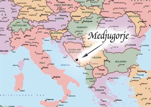 MAP Medjugorje