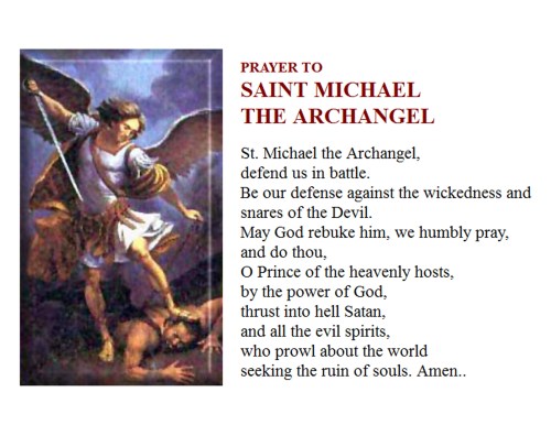 Prayer to St Michael the Archangel