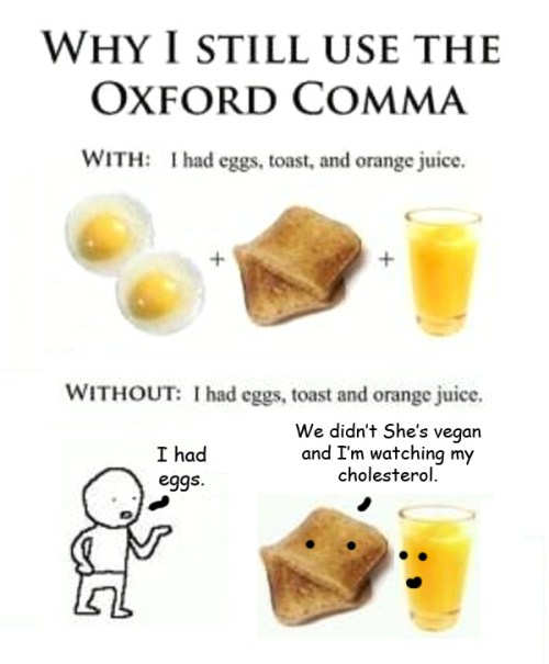 Why I still use the Oxford Comma