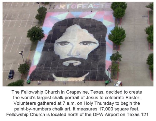 2014_04 17 Largest chalk portrait of Jesus ever