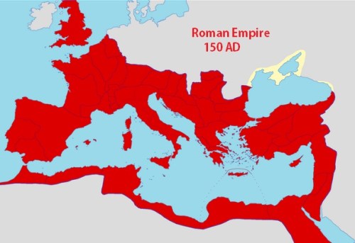 MAP Roman Empire 150 AD