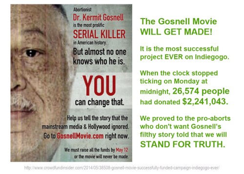 2014_05 15 Gosnell movie is a GO