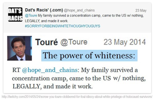 2014_05 23 Touré's vile anti-Holocaust tweet
