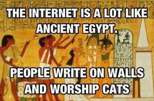 CATS Ancient Egypt and Internet