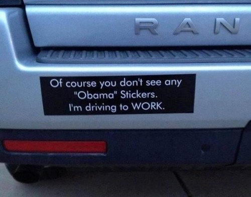 No Obama sticker