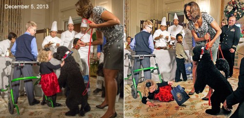 2013_12 05 Sunny Obama knocks down 2 year old