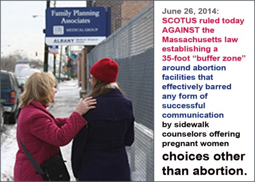 2014_06 26 SCOTUS strikes down MA buffer zone