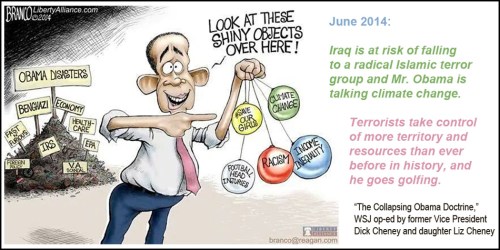 2014_06 Cheney on OBAMA Disaster heap and shiny balls