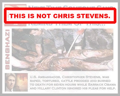 Benghazi Hillary NOT CHRIS STEVENS