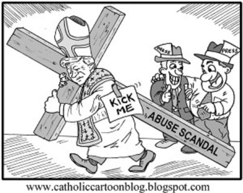 Catholic kick me sex abuse toon