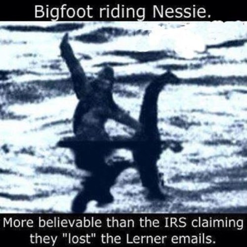 IRS Bigfoot riding Nessie