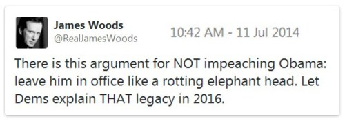 2014_07 11 James Woods NOT impeaching BHO