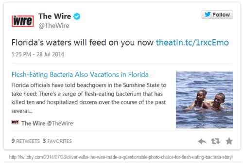 2014_07 28 Wire Obama Flesh-eating bacteria