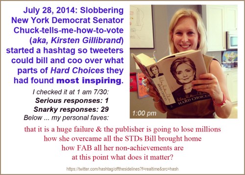 2014_07 29 Gillibrand Hard Choices hashtag