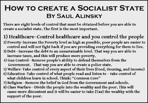 Alinsky How to create a socialist state