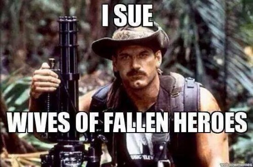 Ventura I sue wives of fallen heroes