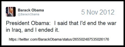 2012_11 05 Obama promise to end war, ended it