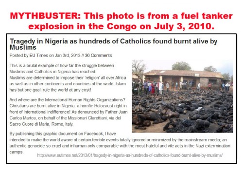 2013_01 03 Blog post claims burned bodies are Catholics in Nigeria