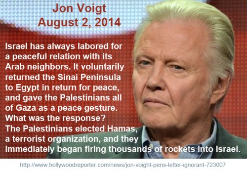 2014_08 02 Jon Voigt on Israel