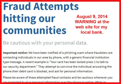 2014_08 09 Fraud warning from CFCU