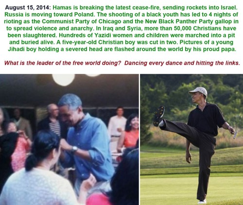 2014_08 15 Obama parties while world burns