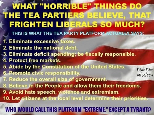 Tea Party platform
