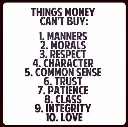 Things money cannot buy
