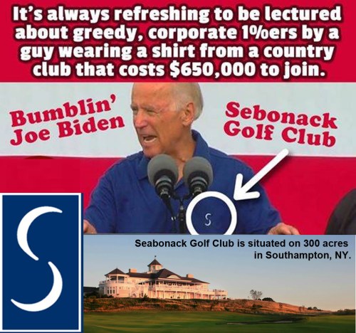 Biden - Seabonack golf club