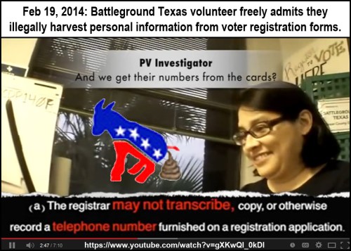 Project Veritas BGTX illegally harvesting voter info