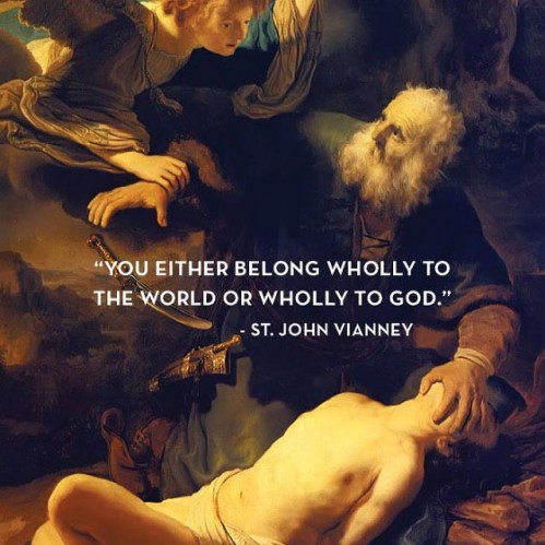 St John Vianney - There is no middle ground