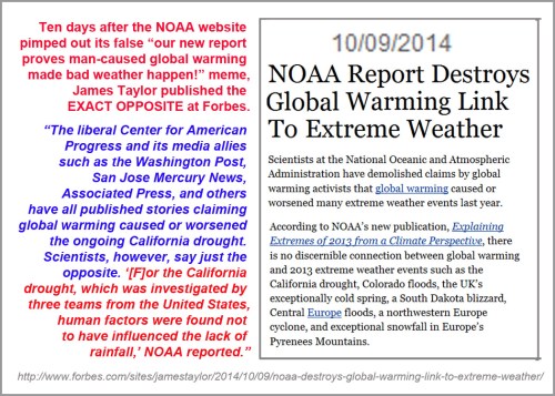 2014_10 09 NOAA report destroys AGW